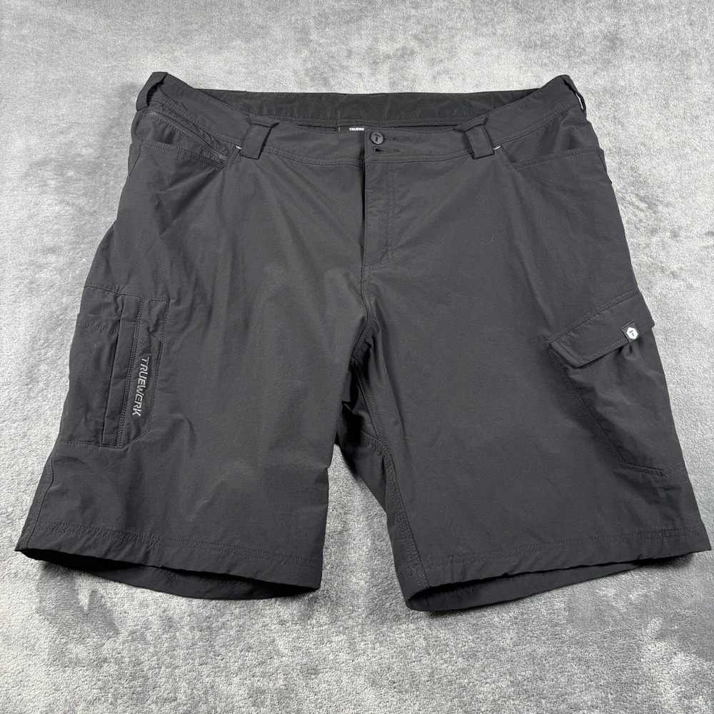 Truewerk T1 Werkshort Men 44 Long Black Shorts Cargo Stretch 11" Workwear